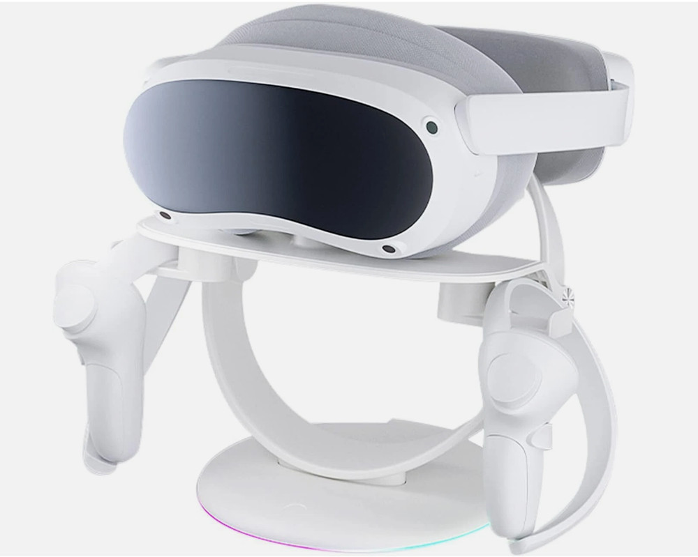 VR display stand, RGB storage base suitable for Quest 2 / PS5 VR2