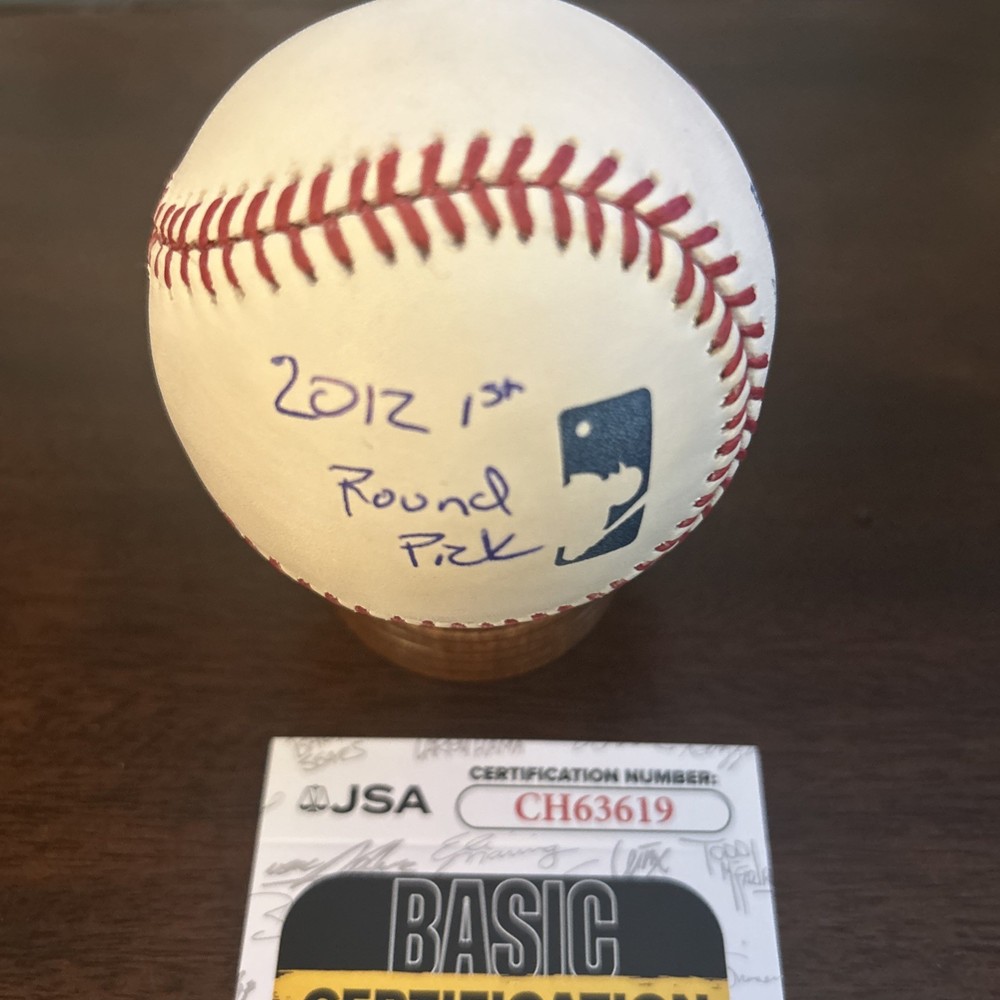 Kyle Zimmer Signed Baseball JSA Inscription 2012 1st rd Pick