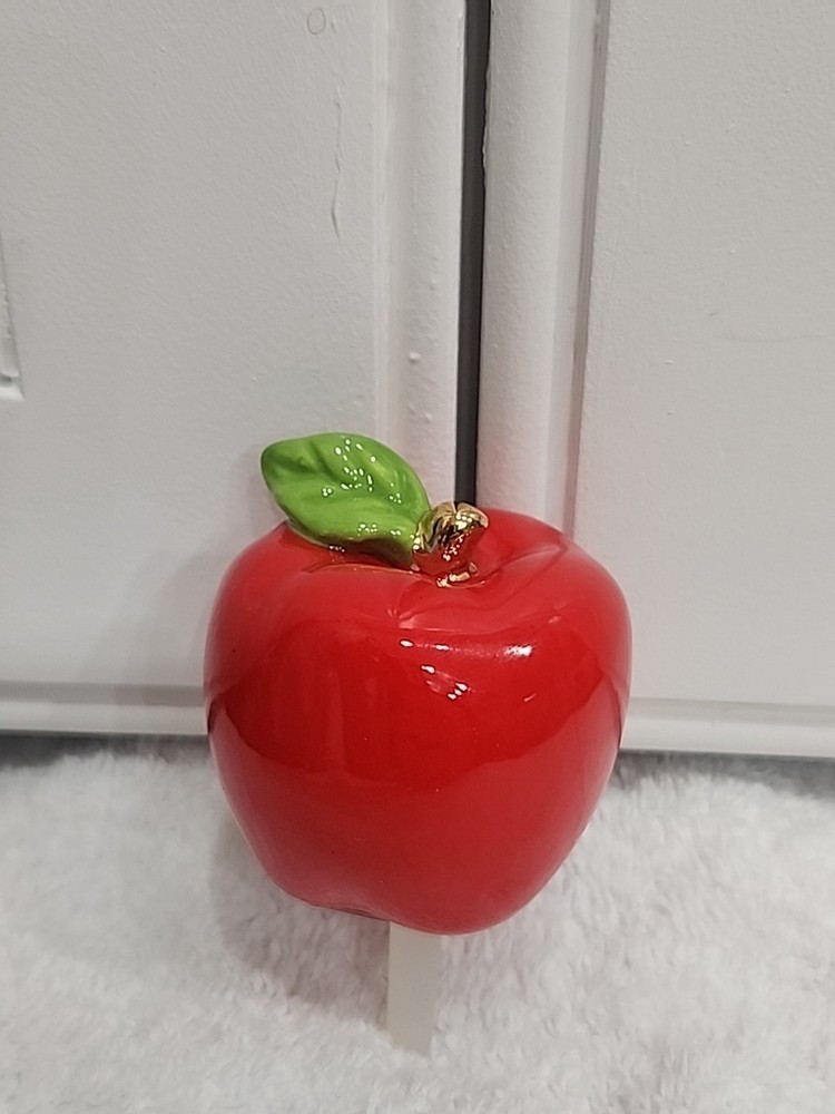 New Nora Fleming Apple A Day RETIRED A97 Ceramic Mini Fall Platter Charm Fruit