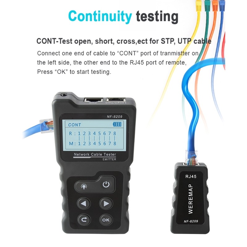 Advanced Cable Tester Multifunctional Wire Tracker Cable Tester