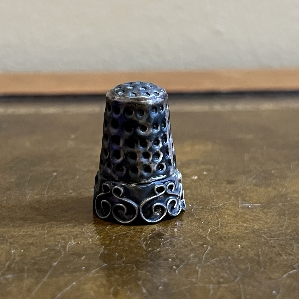 Antique Victorian Sterling Silver Thimble