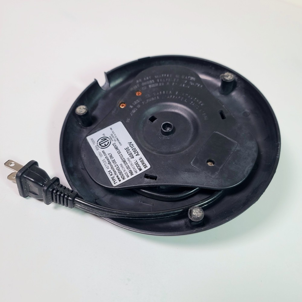 Hamilton Beach Electric Kettle Type K24 Replacement Power Cord Base 40870E Works
