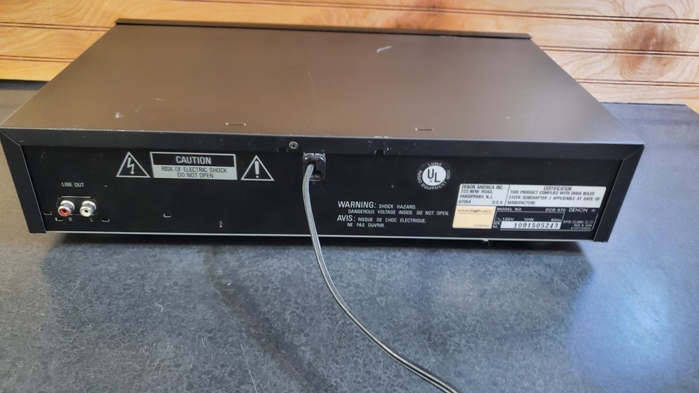Vintage Denon DCD-570 Compact Disc Player No Remote Fully Functional