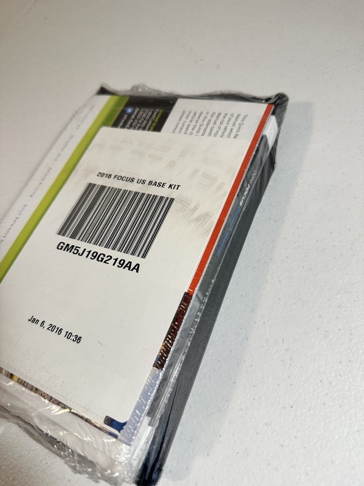 2016 Ford Focus Owner's Manual Set OEM