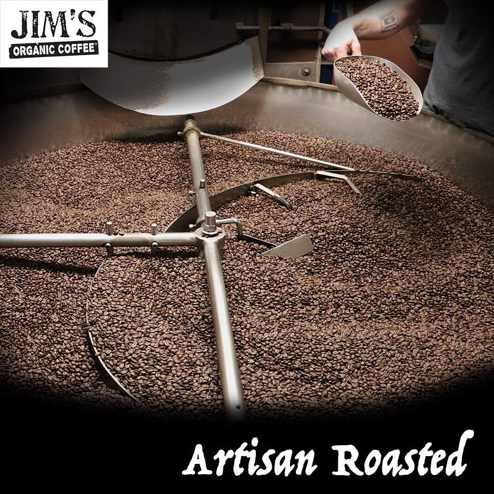 Jim’s Organic Coffee – Jo-Jo’s Java Blend – Medium/Light Roast, Ground Coffee,