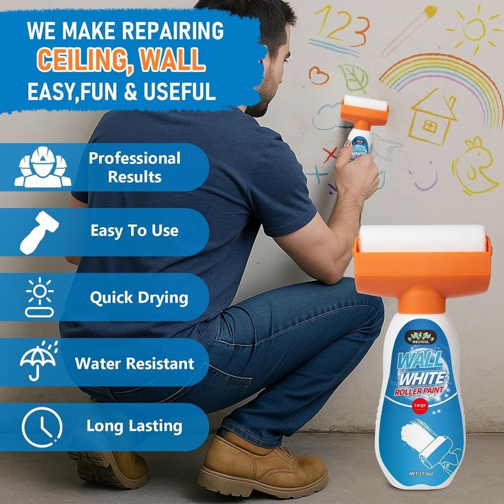 17.6 Floz Wall Touch Up Paint With Roller