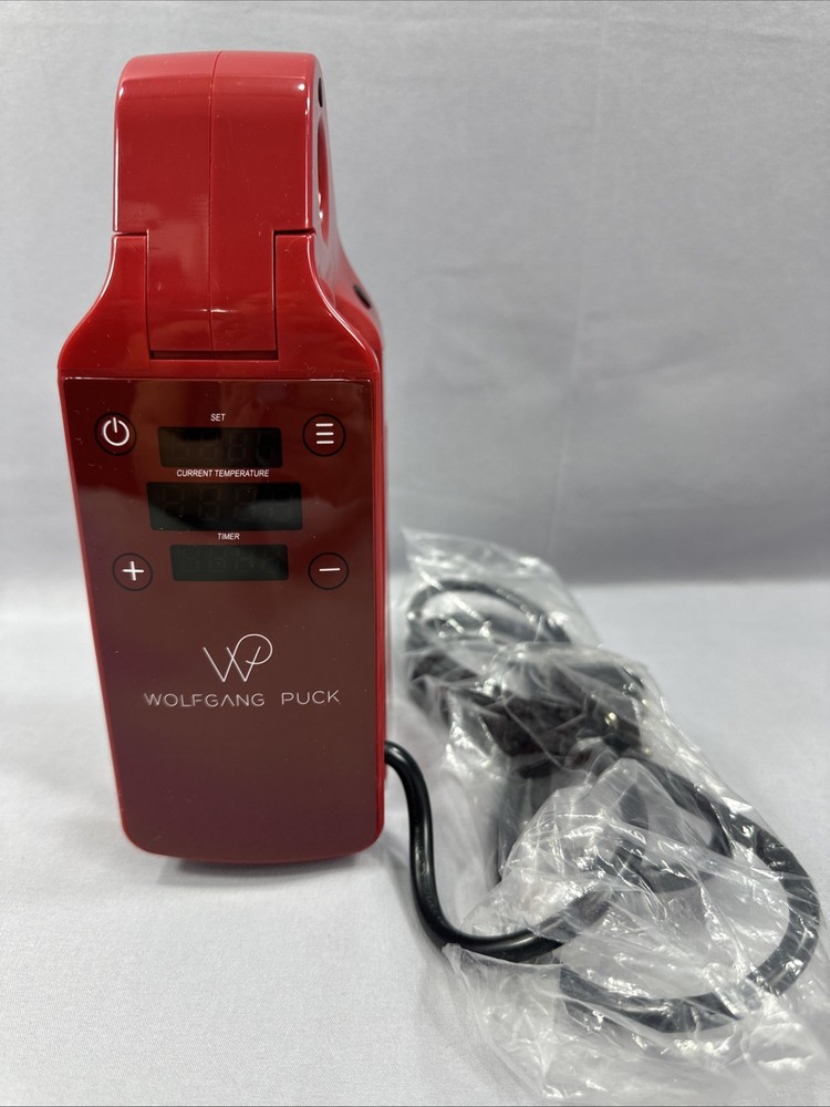Wolfgang Puck Compact Clip ‎️‍‎️‍Sous Vide Precision Cooker Inversion Red