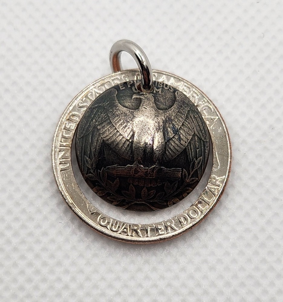 US QUARTER Coin Pendant