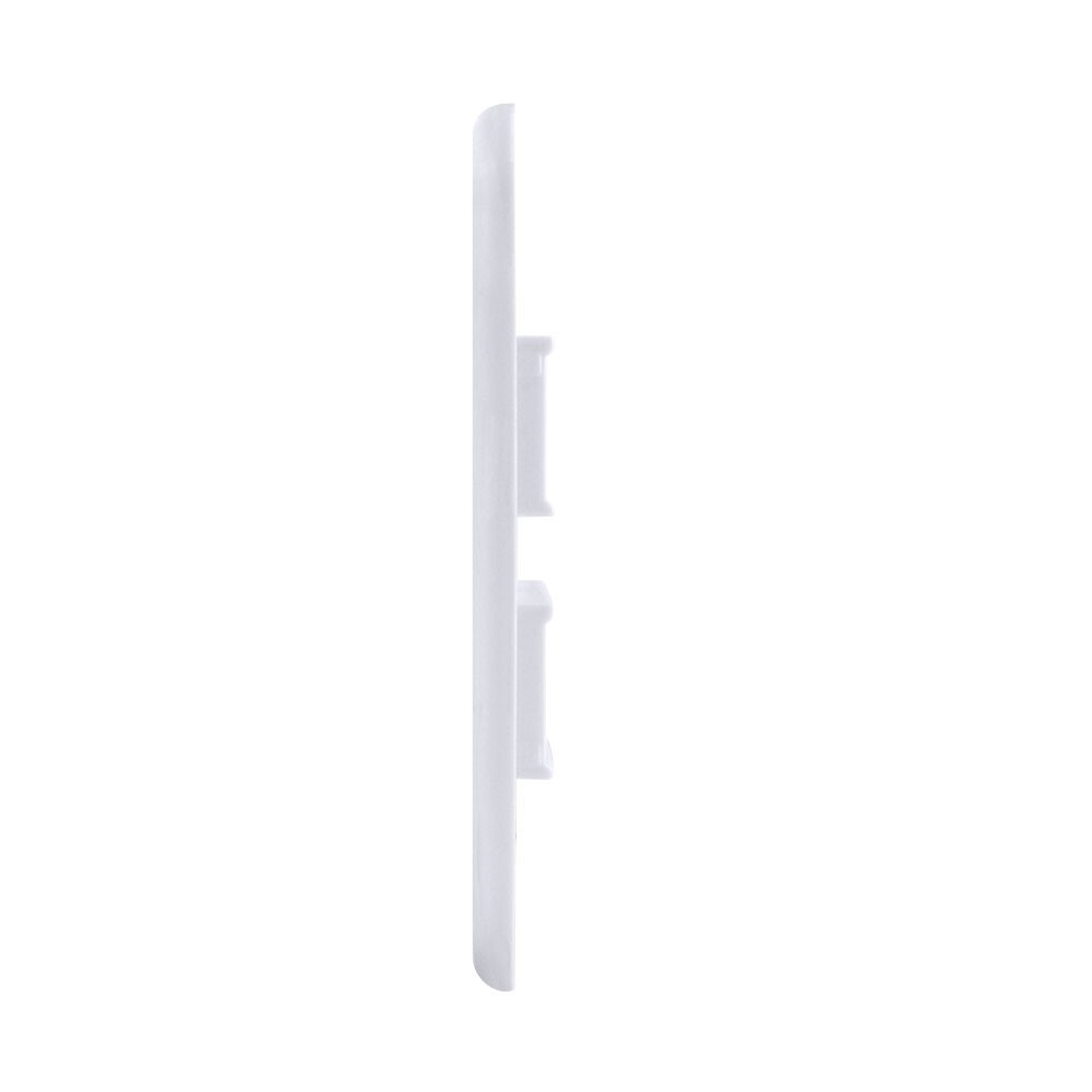 Construct Pro Single-Gang 4-Port Keystone Wall Plate (White)