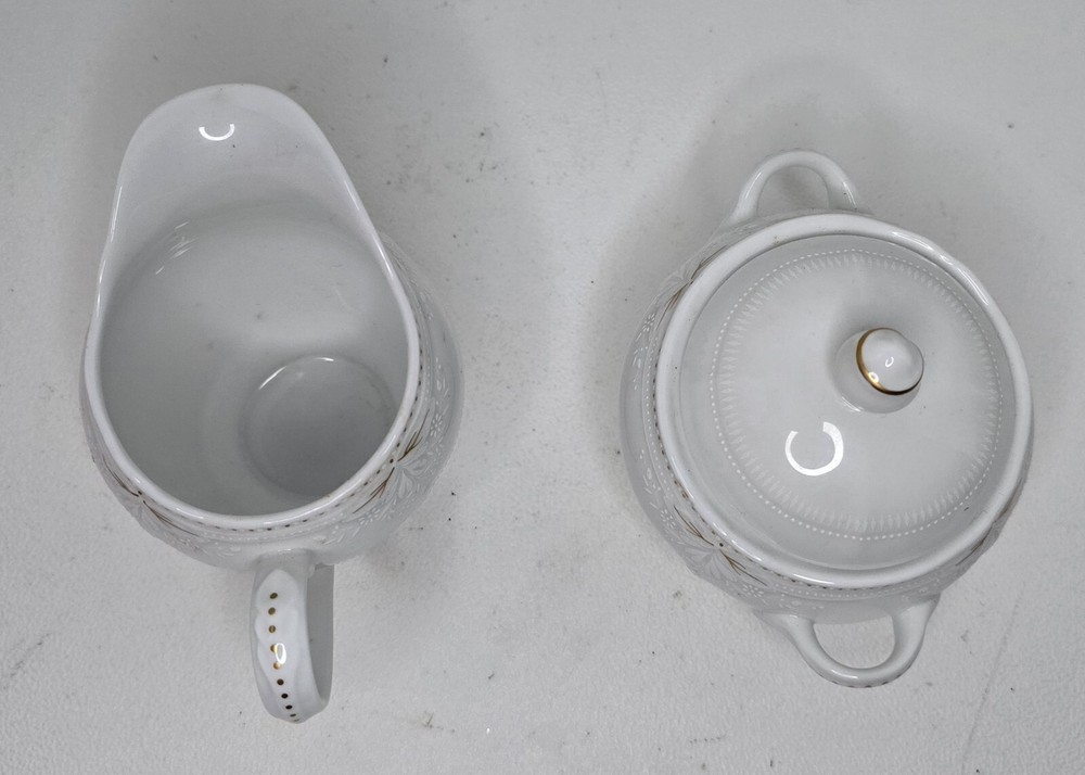 Noritake Alcott Covered Sugar & Creamer Set