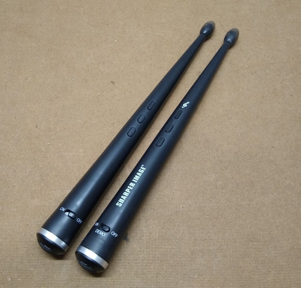 Sharper Image Digital DrumSticks Black 1 Pair