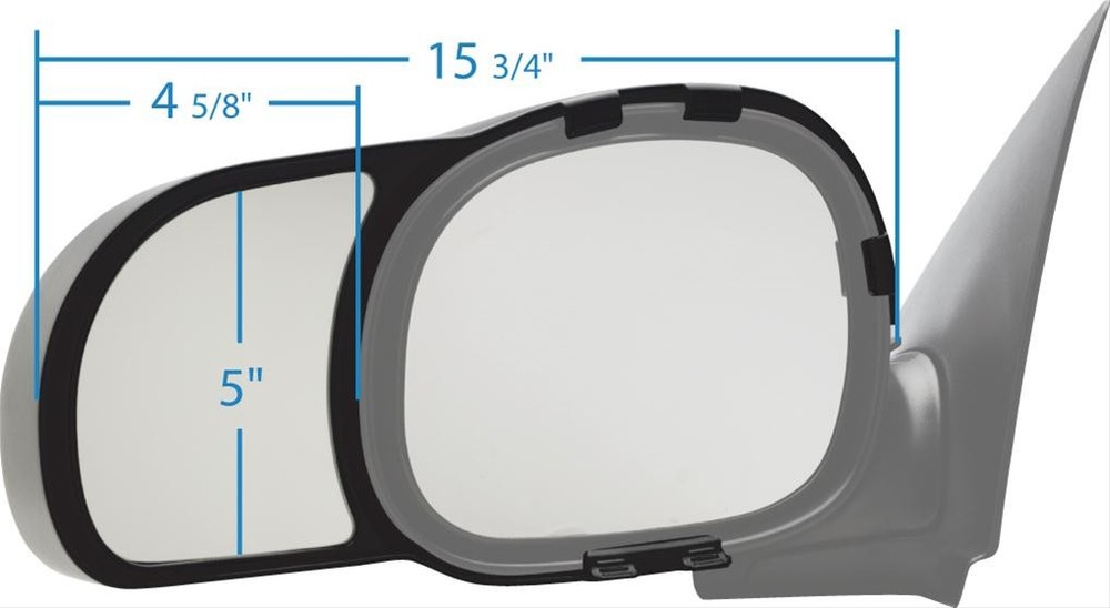K-Source Snap-on Towing Mirror - Ford F150 - 97-03