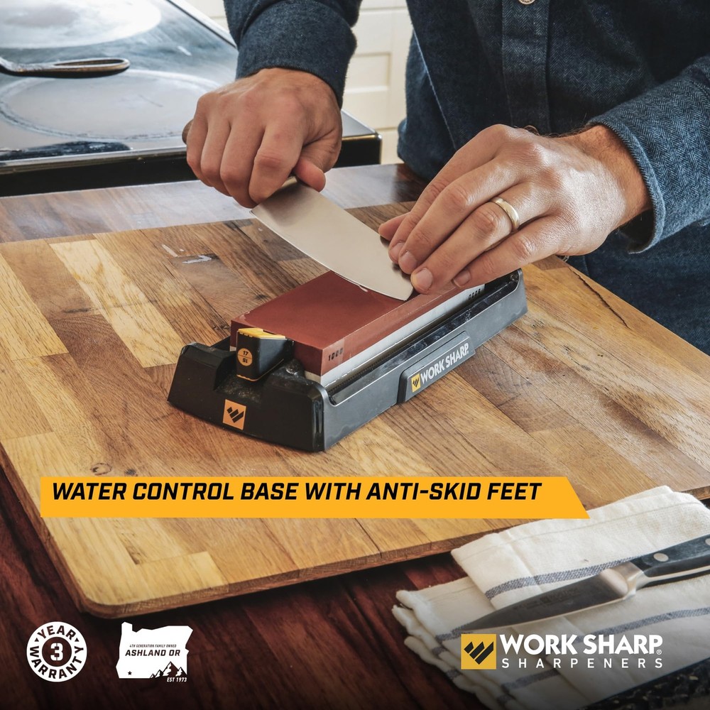 Work Sharp Benchtop Whetstone Knife Sharpener - Kitchen Knives & Edged Tools