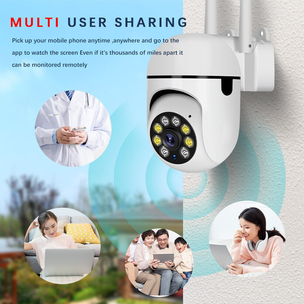 4-Pack Wireless 5G WiFi Security Camera System Smart Outdoor Night Vision 1080P