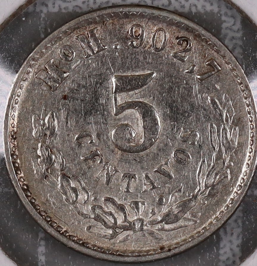 1903 Mo M Mexico 5 Centavos Coin #3