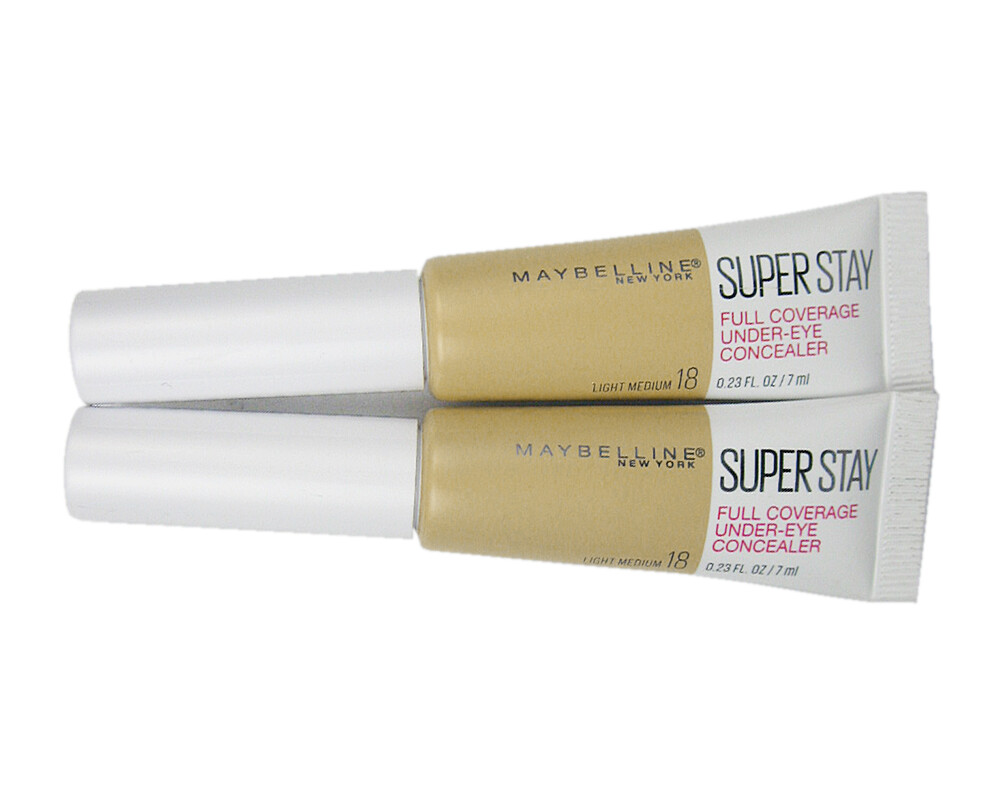 NEW (2) Maybelline Superstay Full Coverage Under-Eye Concealer -Light Medium 18