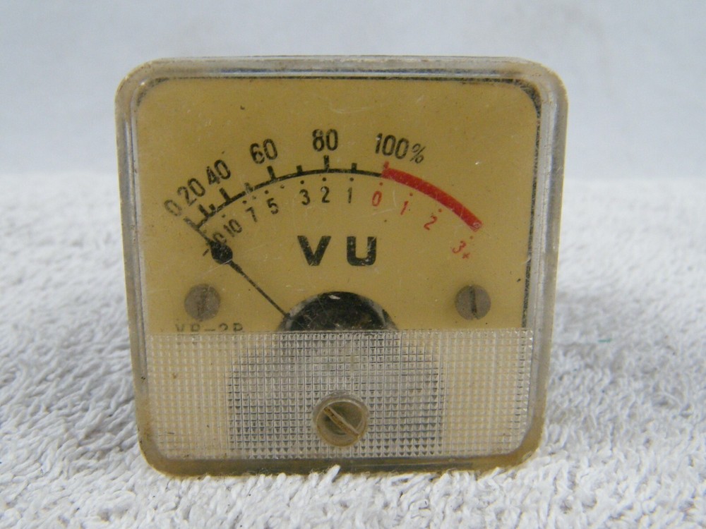 VR-2P PANEL METER MADE IN JAPAN -20/ +3 0/ 100%