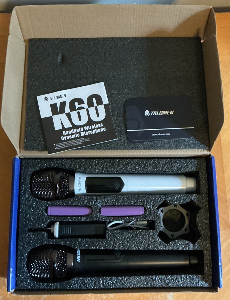 Talomen K60 Handheld Wireless Dynamic Microphone Set