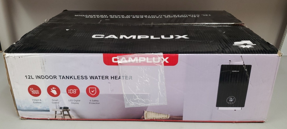 CAMPLUX CA318NG-N1 Smart 3.18 GPM Tankless Water Heater With Vent Pipe