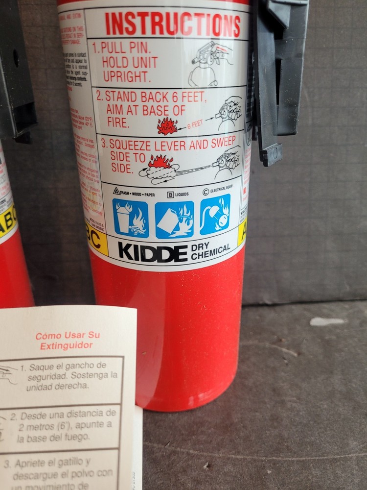 Kidde Fire Extinguisher 1-A:10-B:C Class - 2-Pack - 234211