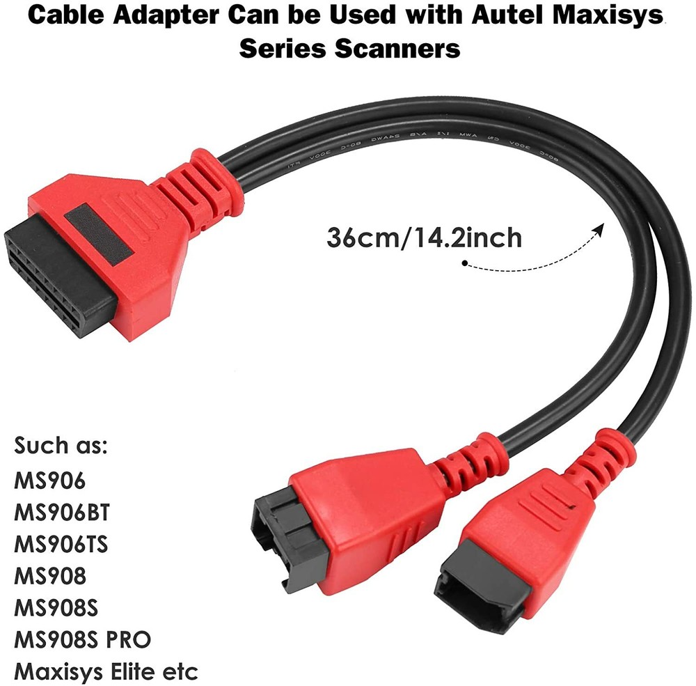 12+8Pin Programming Connector Cable Adaptor For Chrysler Autel Maxisys MSCHRY128