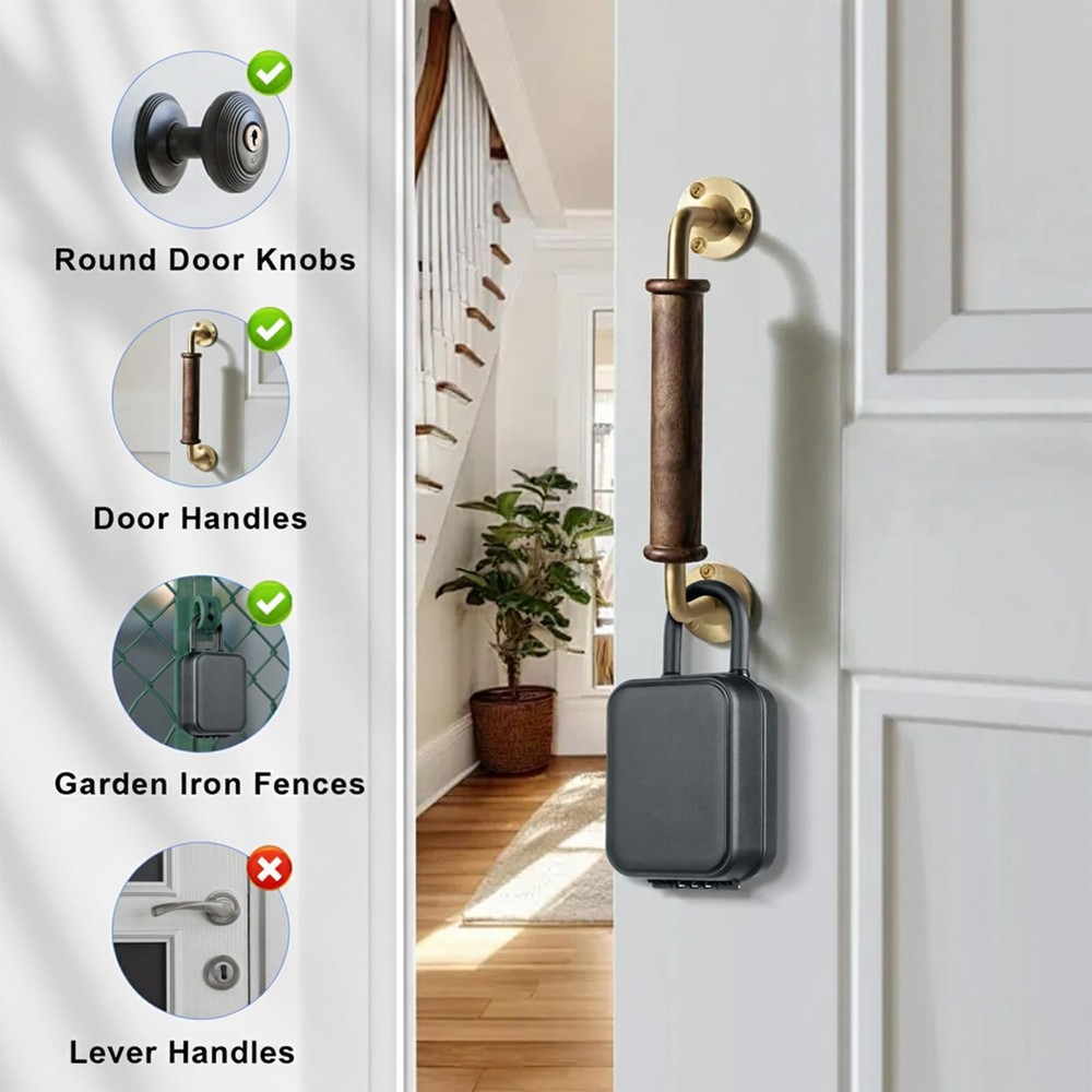 Smart Key Lock Box with Code – Bluetooth & PIN Unlock, APP Controlled Padlock...