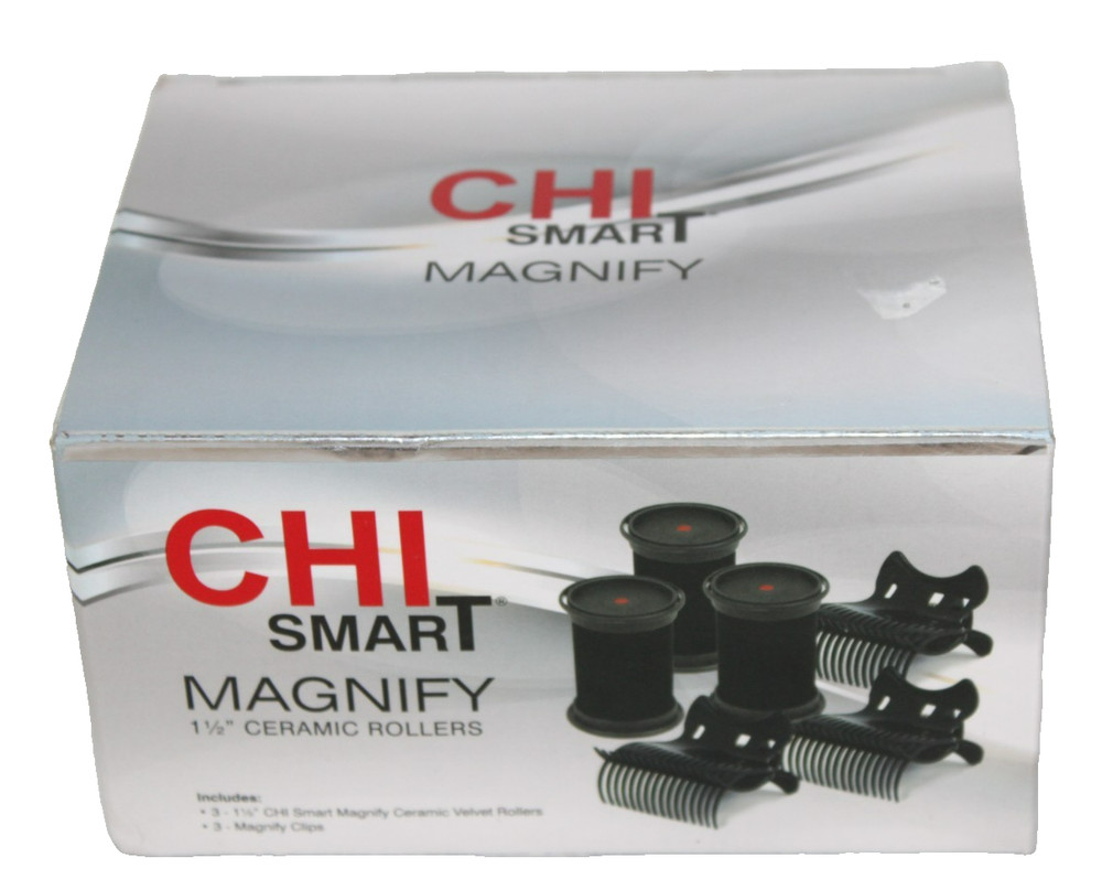Chi Smart Magnify Ceramic 1.5" Hot Rollers Curler Set Model CS1106 Refills-#12