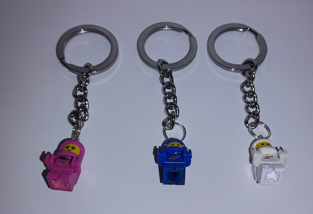LEGO White Space Baby keychain