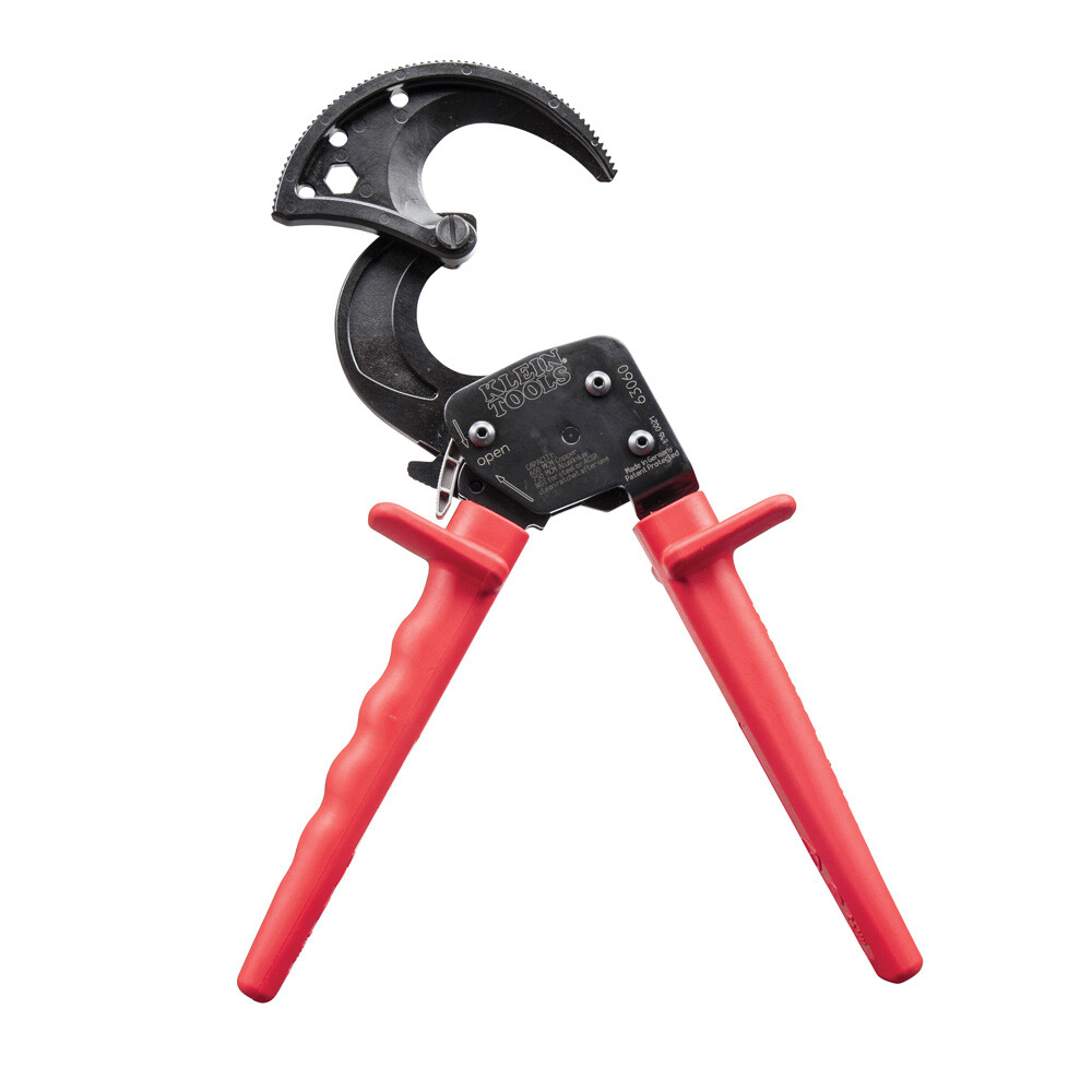 Klein Tools 63060 Ratcheting Cable Cutter, Red