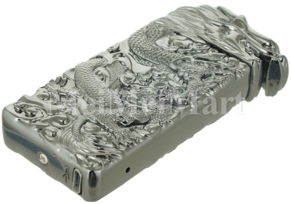 Dragon Shake Electronic Pulse Dual Arc Plasma Lighter with USB Rechargeable BK