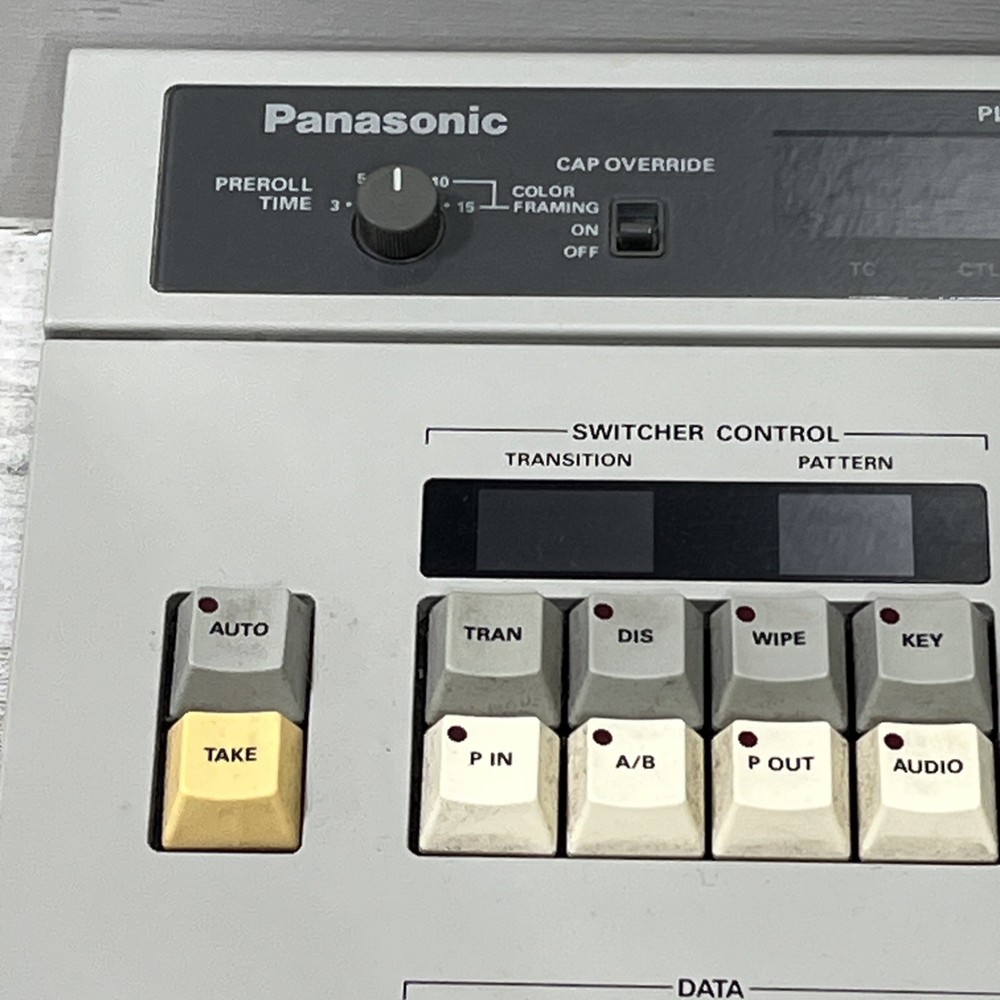 Panasonic AG-A800 Commercial Editing Controller System Powers On Untested *Read*