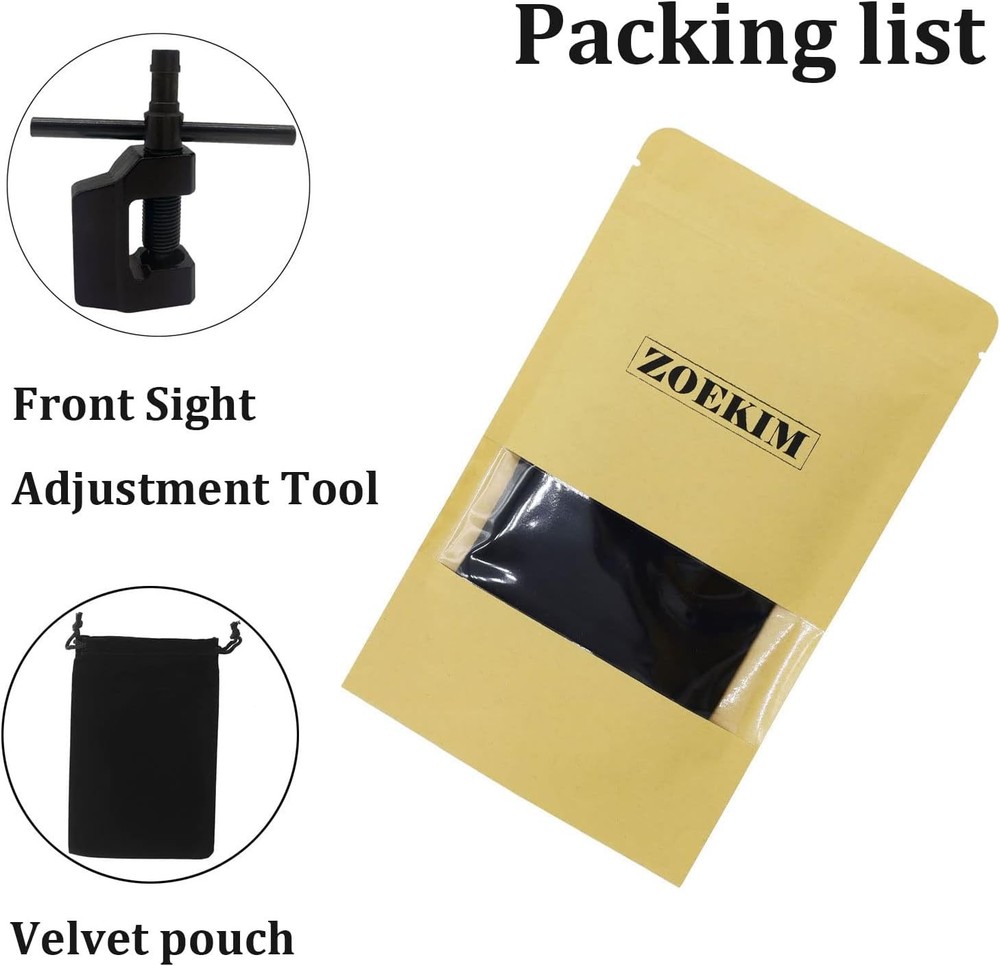 Front Sight Adjustment Tool, 7.62x39mm Clamping Tool Black