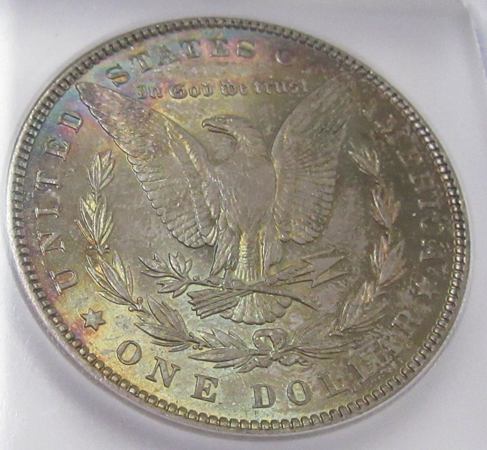 1886 Morgan Silver Dollar * MS65 * Reverse Toning