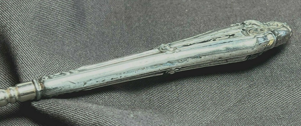 Victorian Webster Lace Puller Button Hook 30.15g Sterling Silver Handle