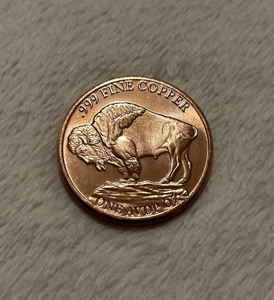 Buffalo 1 oz Pure Copper Round