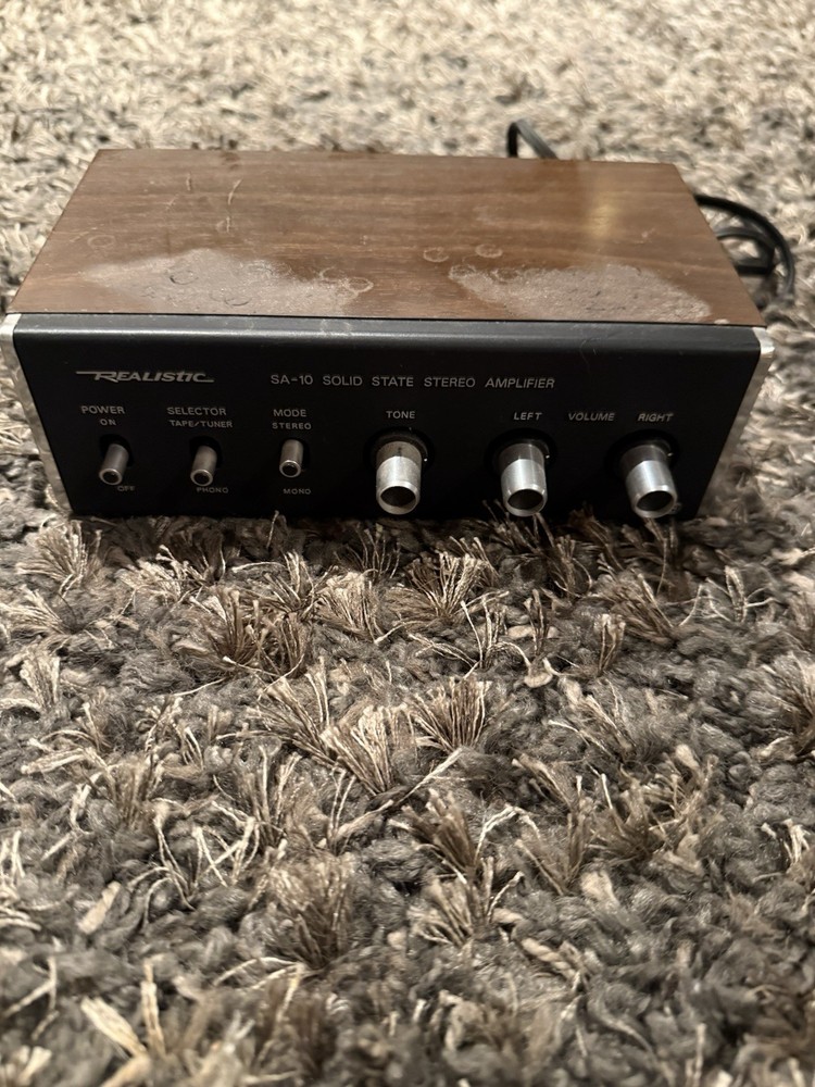 Realistic SA-10 Solid State Stereo Amplifier Radio Shack Tested