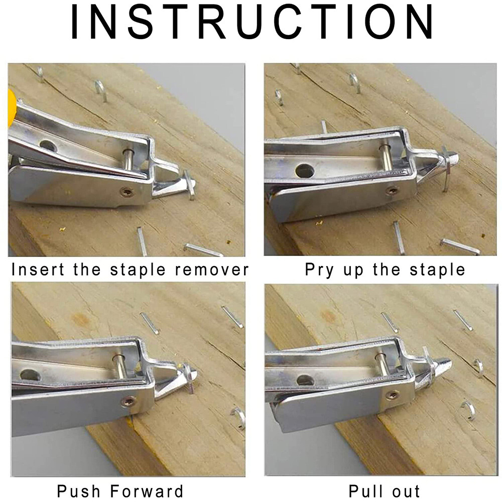Upholstery Carpet Puller Tool Staple Remover Tack Ofiice Claw Hand Held Stapler