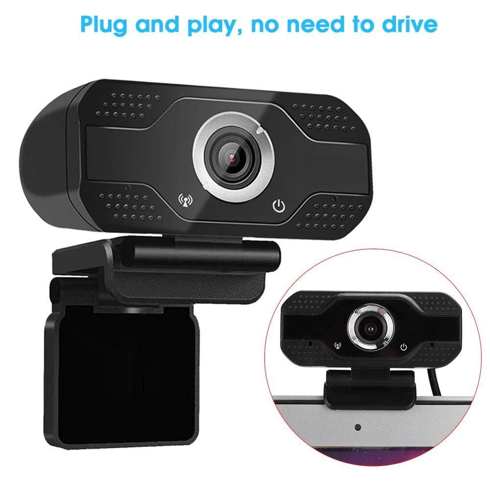 Full 1080p USB Webcam Computer Camera With Microphone Plug And Play Desktop