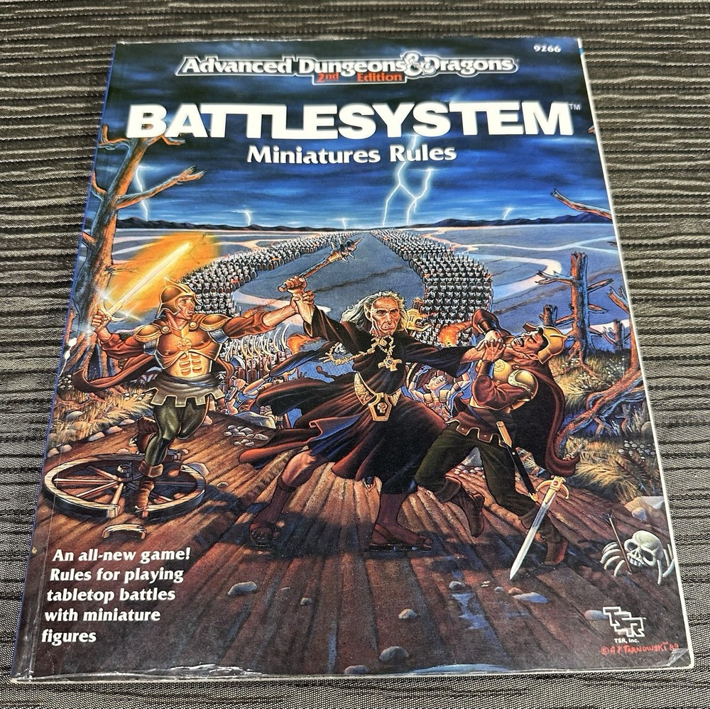 1985 Battlesystem Miniatures Rules Advanced Dungeons & Dragons TSR 2E 9266 Game