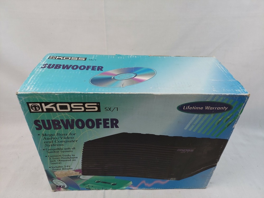 Koss SX-1 Powered Subwoofer for PC/Computer EB-4923