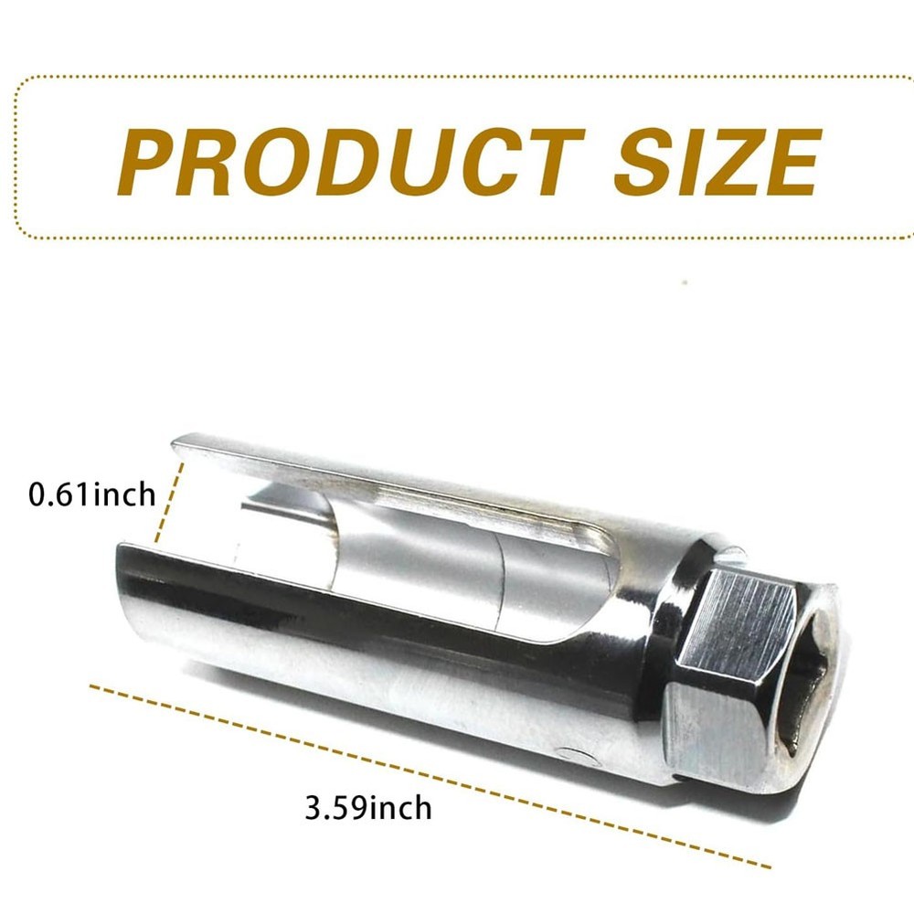 Universal 22mm Car Oxygen Sensor Socket Wrench Removal Installation Tool Big