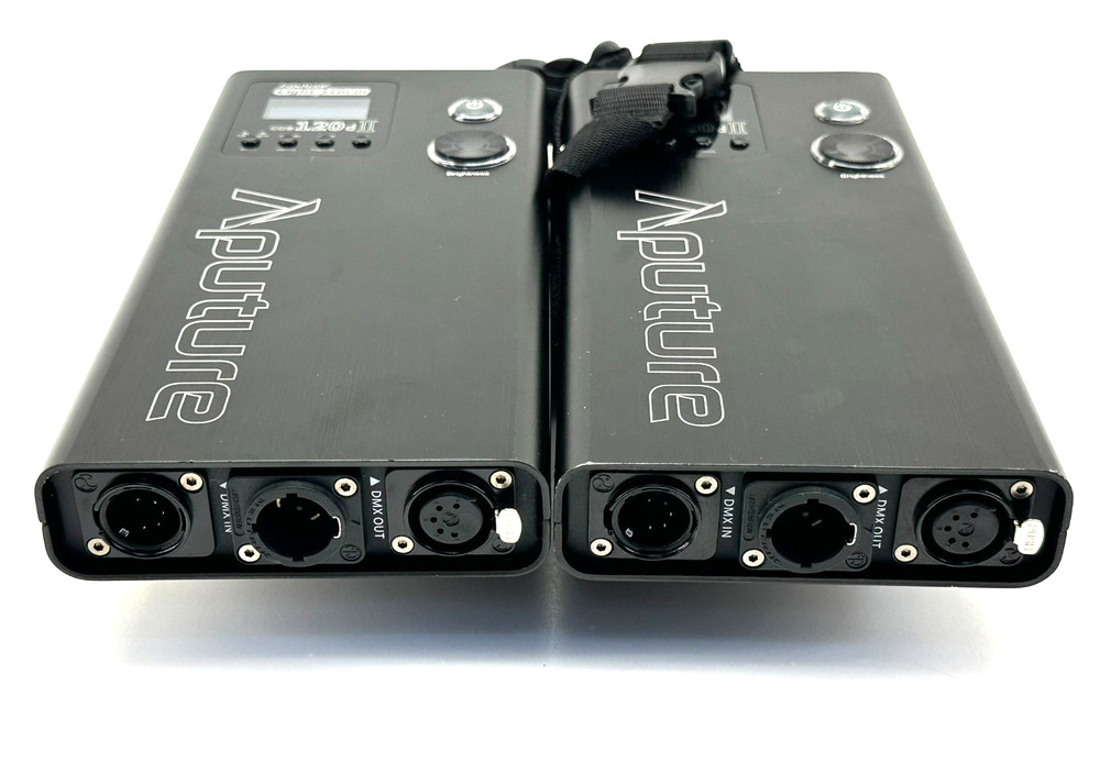 Aputure Light Storm 120d II – 2 Complete Kits + 3 Barn Doors & Case
