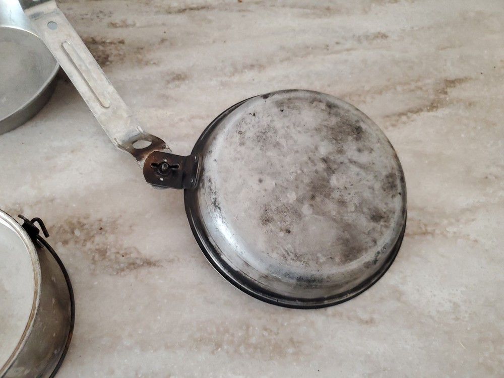 Vintage Aluminum Scouting Camping Mess Kit Excellent Condition