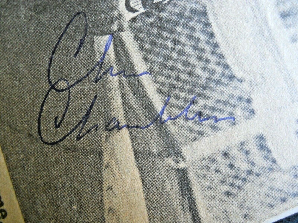 Chris Chambliss - Autograph on Newspaper Article, attached blank card - Indians