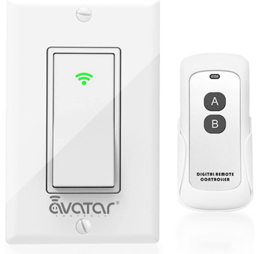 Smart Switch Voice App & Remote Control, Google&Alexa Switch Single-Pole Rocker