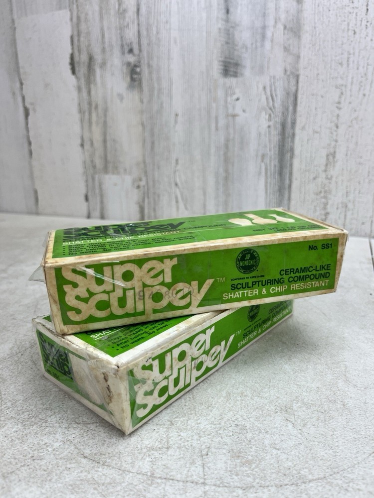 Super Sculpey Ceramic-Like Sculpturing Compound PolyForm Material SS1 Never Used