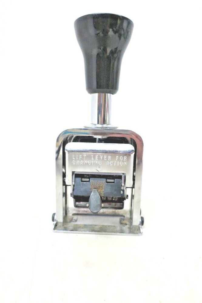 VINTAGE ERTAN Automatic Numbering Machine Model 188 W/ ORIGINAL BOX