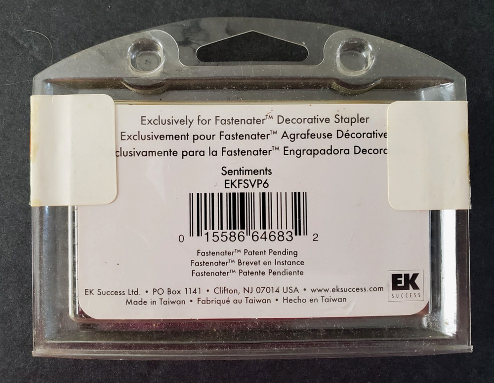 New Fastenater Sentiments Decorative Staple Bars 144
