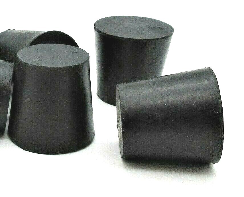 #5 Solid Rubber Stoppers Lab Tapered Plug Cork Fits 1" ID Various Pack Sizes