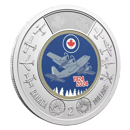 2024 Canada 2 dollars RCAF UNC